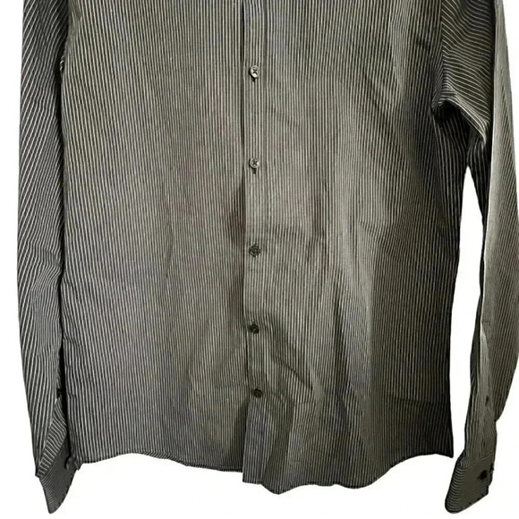 Calvin Klein slim fit infinite cool non iron button up long sleeve medium stripe - Picture 4 of 16